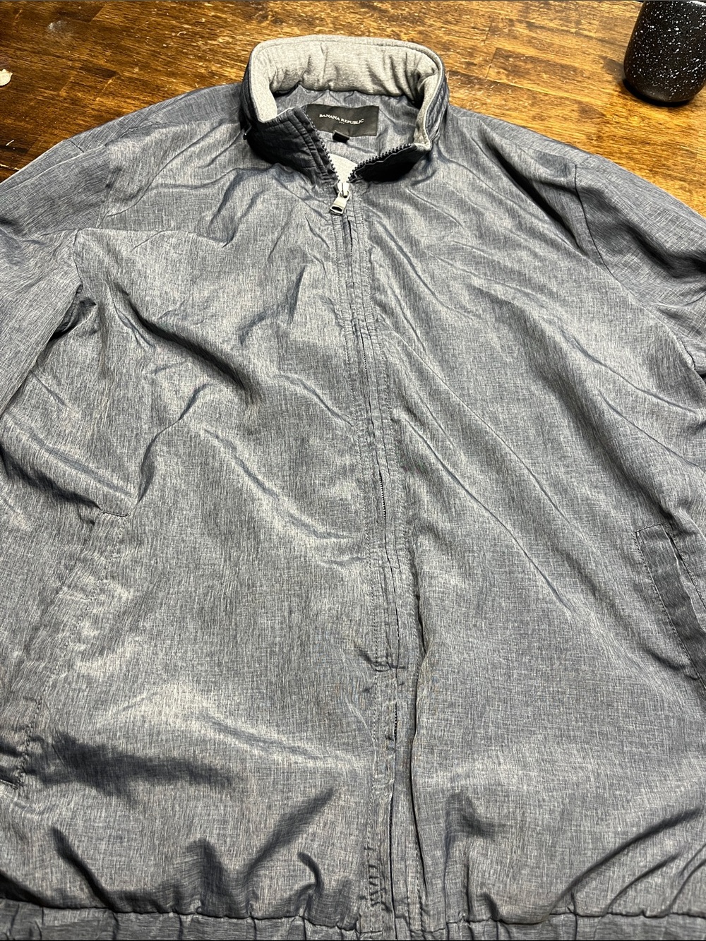 Banana RepLightweight Men's Gray Zip-Front Jacket